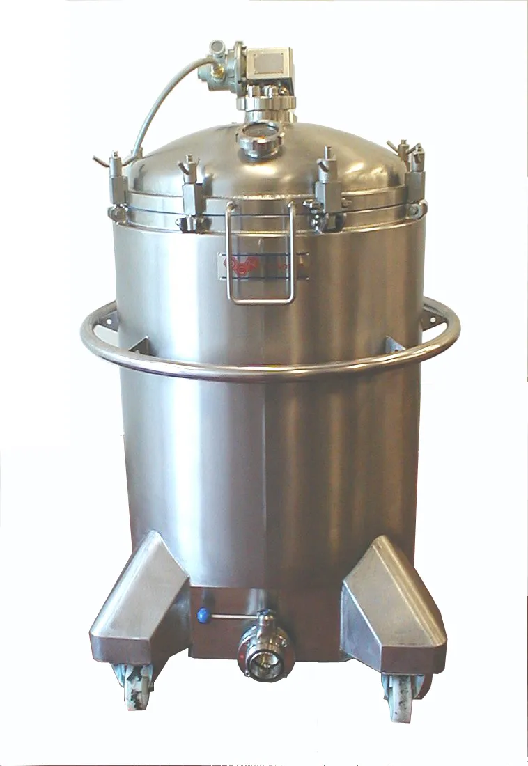 stainless steel mixing vessel