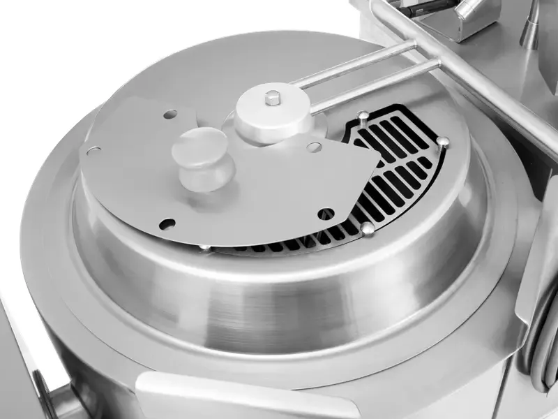 Inspection lid with handle for industrial kettle