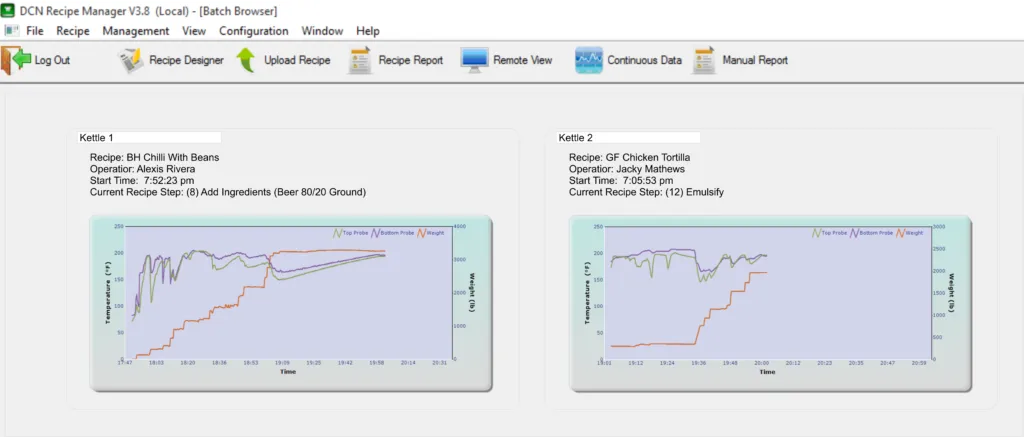 DC Norris Recipe Manager Software