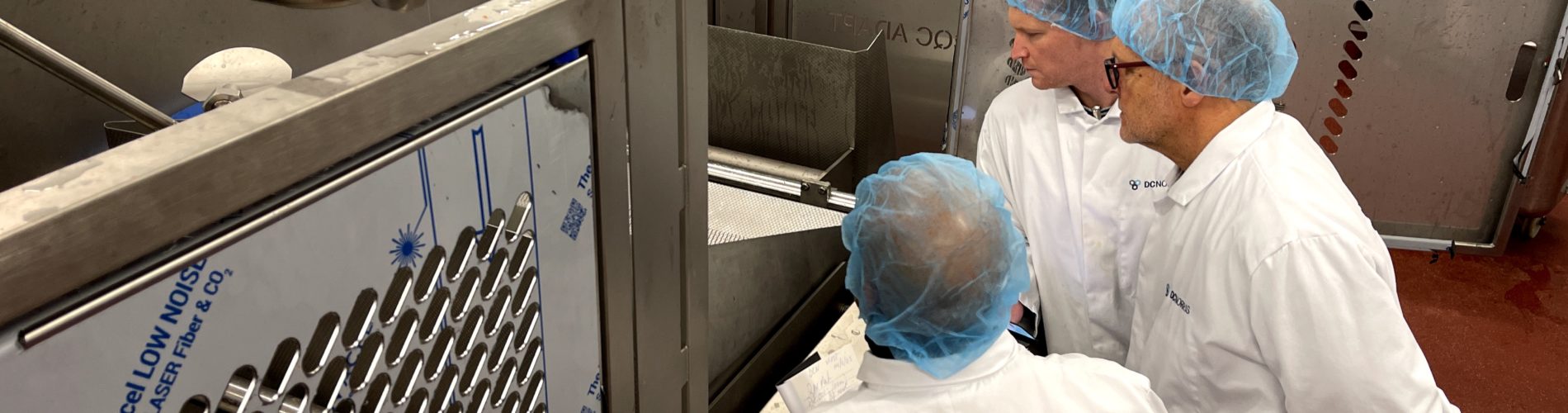 Food machinery professionals evaluating their industrial cooking equipment.